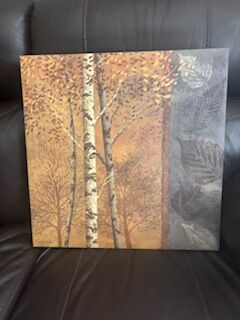 For Sale: 19½" x 19½" Canvas Wall Art – Autumn Trees