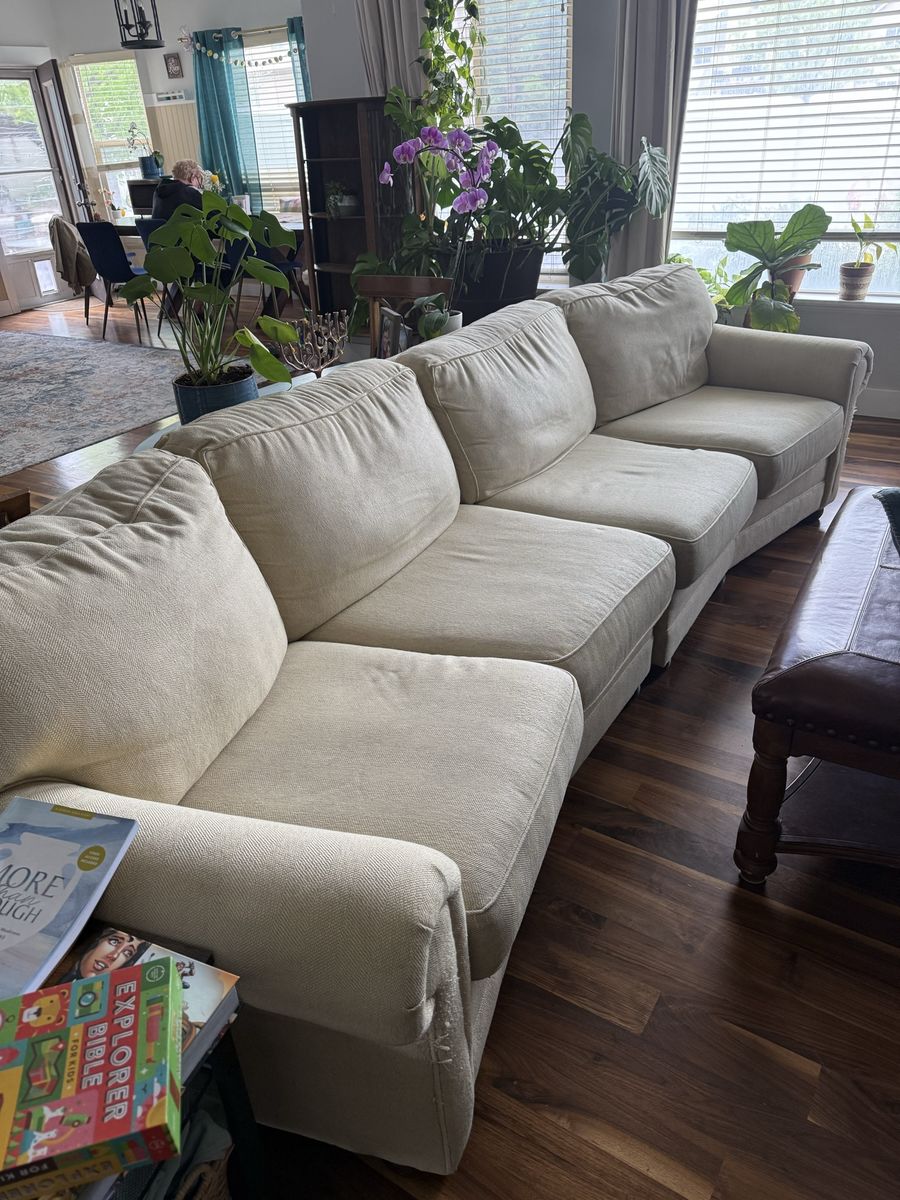 Nice rounded sofa.