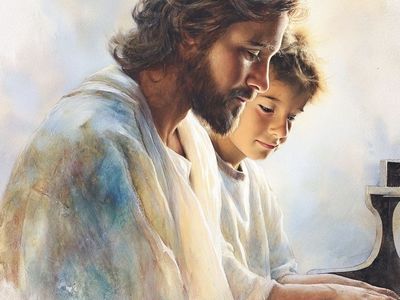Beautiful Custom Portrait of Your Child w/ Christ
