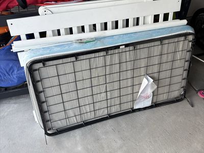 White baby crib