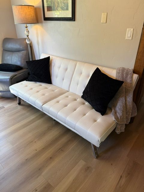 Futon Bed Sofa White