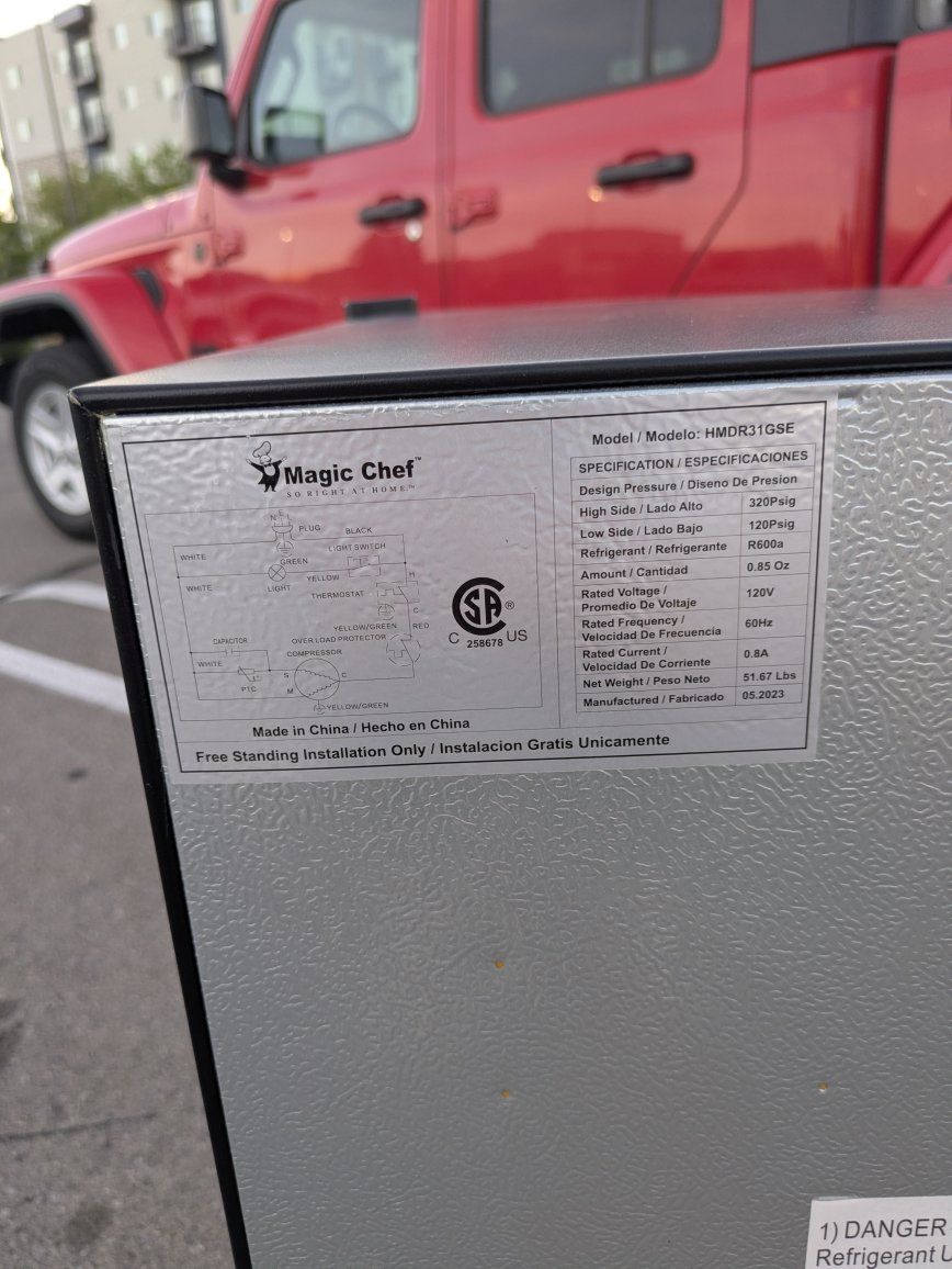 mini fridge and Freezer