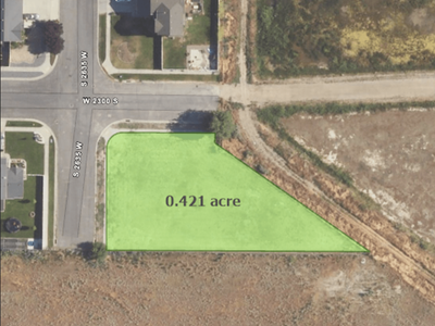 0.421-acre, single-family zoned residential parcel