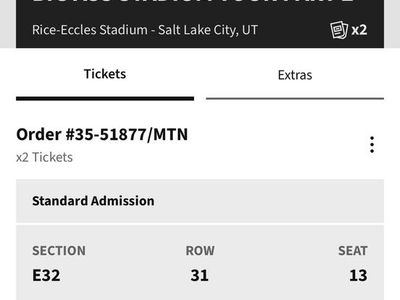 2 Post Malone "Big Ass Stadium Tour Part 2" Tickets - July 28, 2026 - Rice-Eccles Stadium