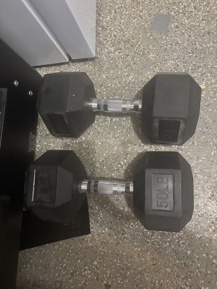 Set of 50lbs dumbbells