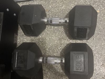 Set of 50lbs dumbbells