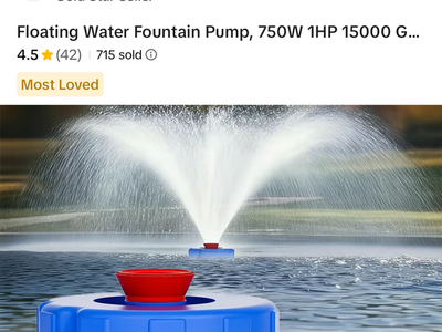 Floating pond pump