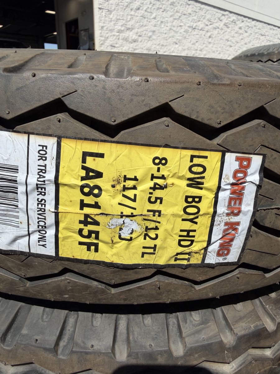 4 tires 8-14.5 low boy tires