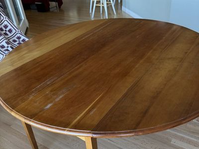 Mid-Century Modern Drop Leaf Dining Table