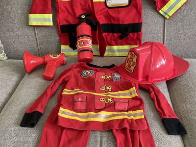 Fireman Costume Ages 4-5