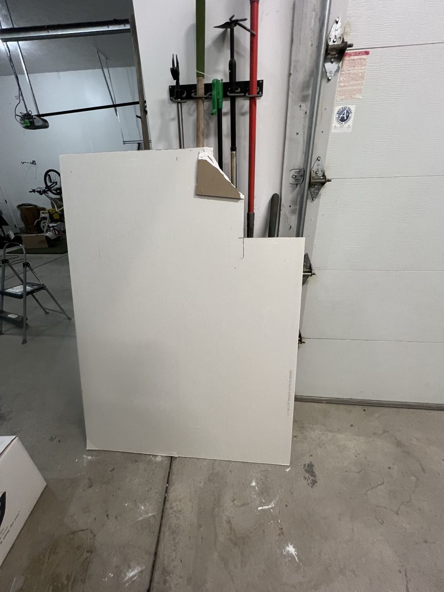 Drywall Sheet - Partial Panel, Ideal for Small Projects or Repairs 1/2 inch