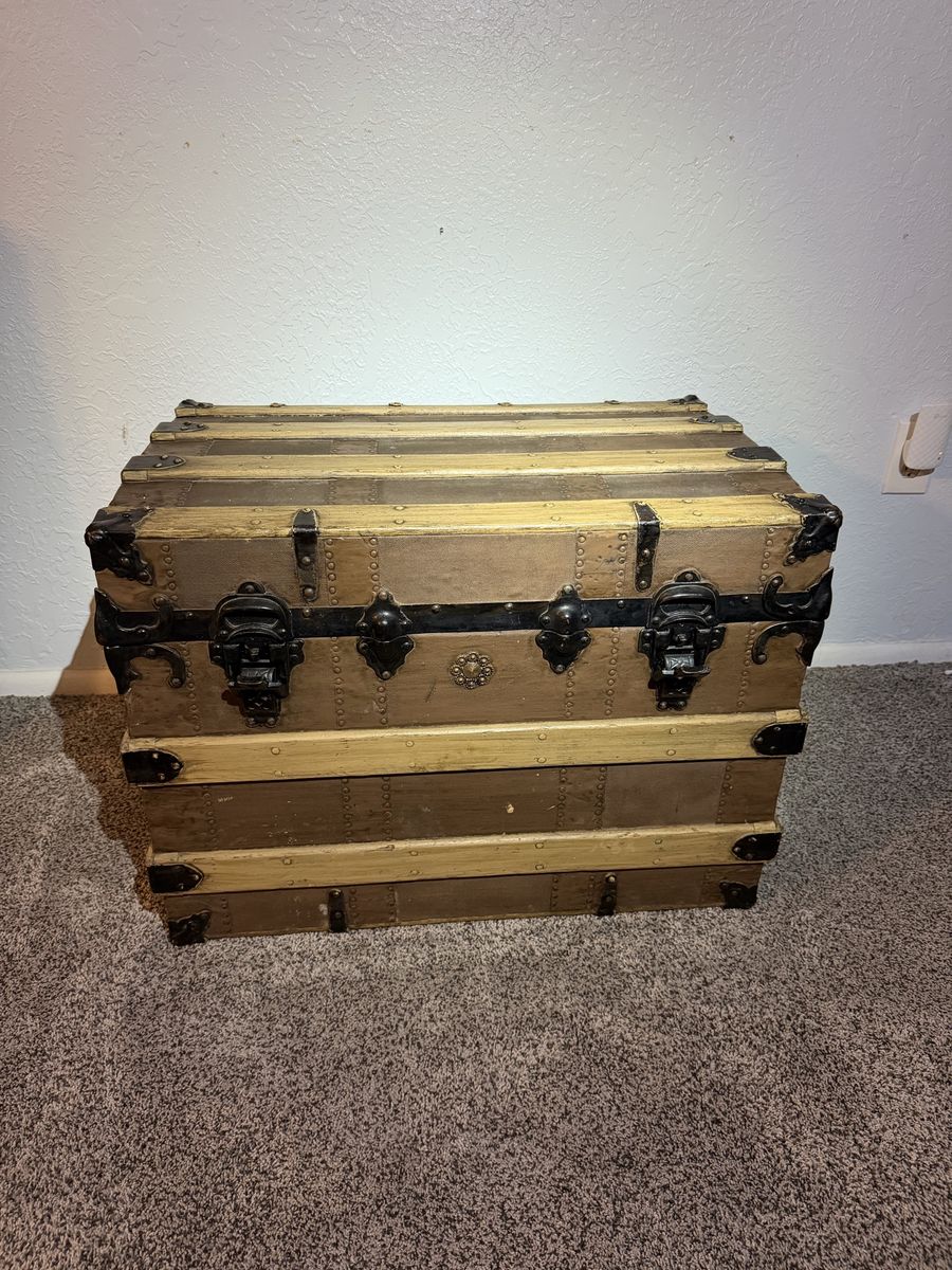 Authentic Vintage Steamer Trunk