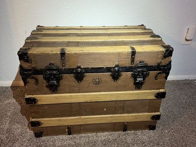 Authentic Vintage Steamer Trunk