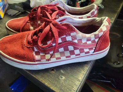 Red& White Checkered Vans