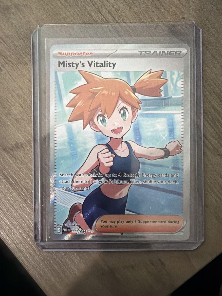 Pokémon TCG Misty's Vitality Full Art Supporter Trainer Card 111/084 from Pitch Black Ultra Rare 