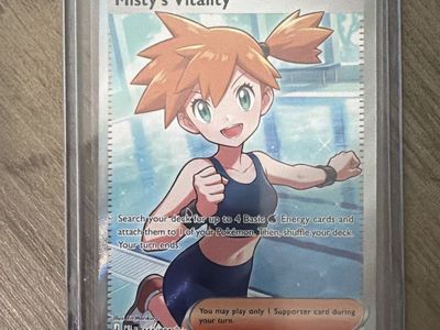 Pokémon TCG Misty's Vitality Full Art Supporter Trainer Card 111/084 from Pitch Black Ultra Rare