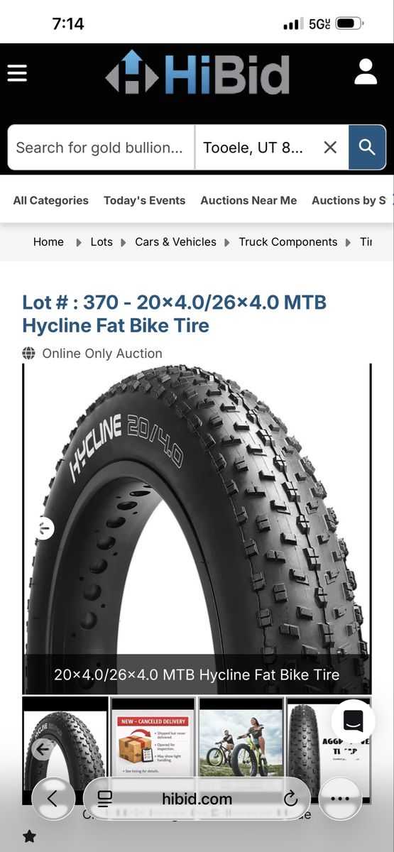 Hyline 20x4.0/26x4.0 MTB Fat Bike Tire - Aggressive Tread, Steel Bead, All-Road Grip