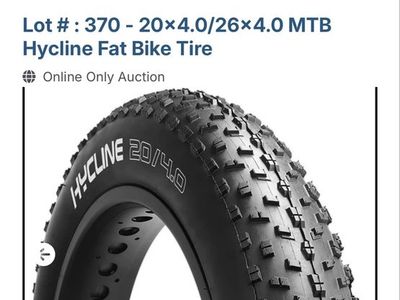 Hyline 20x4.0/26x4.0 MTB Fat Bike Tire - Aggressive Tread, Steel Bead, All-Road Grip