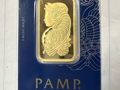 1 Oz 999.9 Gold Bar Pamp