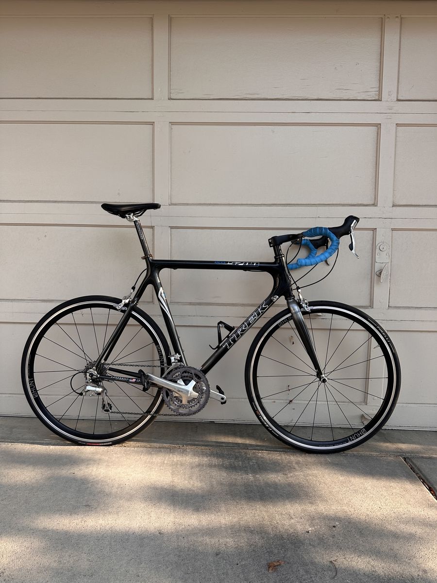 Carbon Trek 5200 OCLV size 61 XL Ultegra   Upgrades carbon bars / post / stem with Hunt tubeless wheels road bike LIGHT