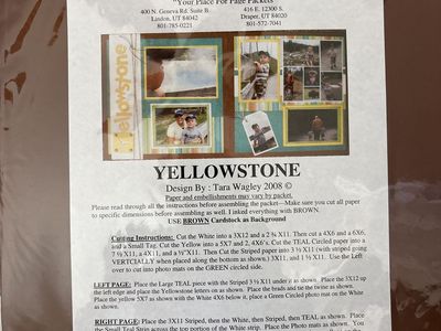 Yellowstone Scrapbook Page