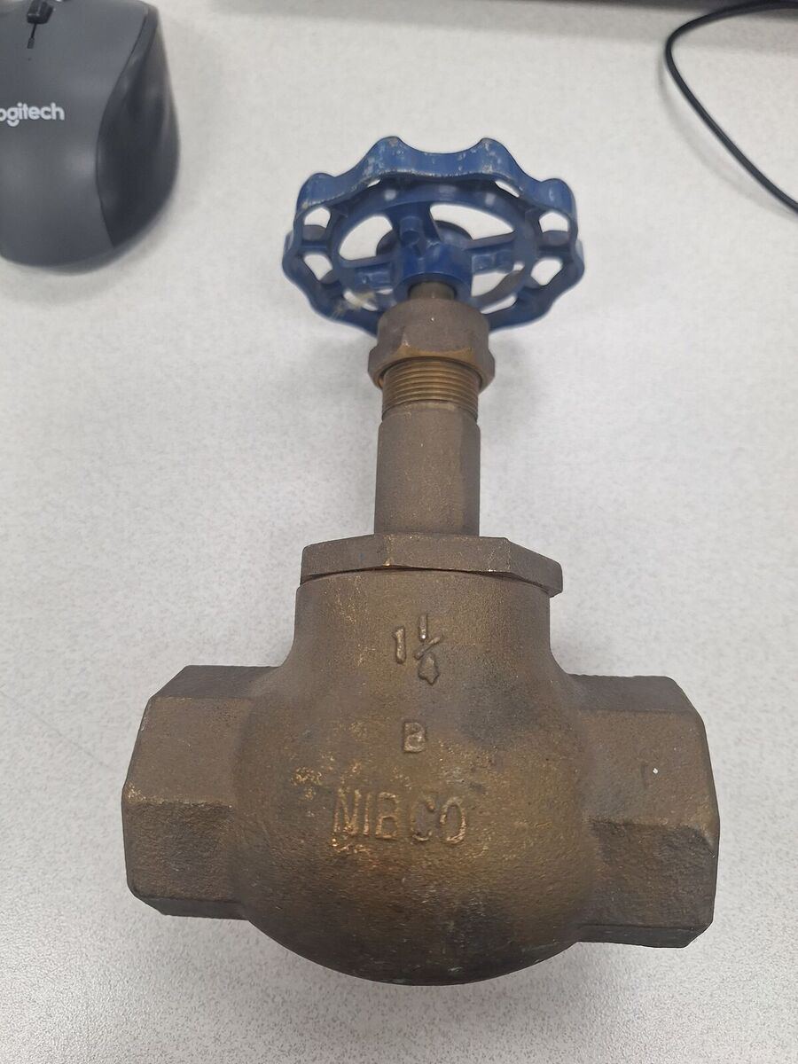 1 1/4" Brass Gate Valve