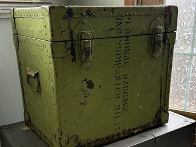Vintage American Military Equipment Chest
