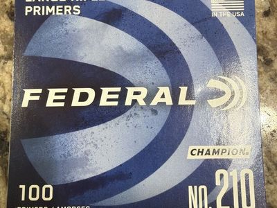 Federal Champion No. 210 Large Rifle Primers - 100 Count Box