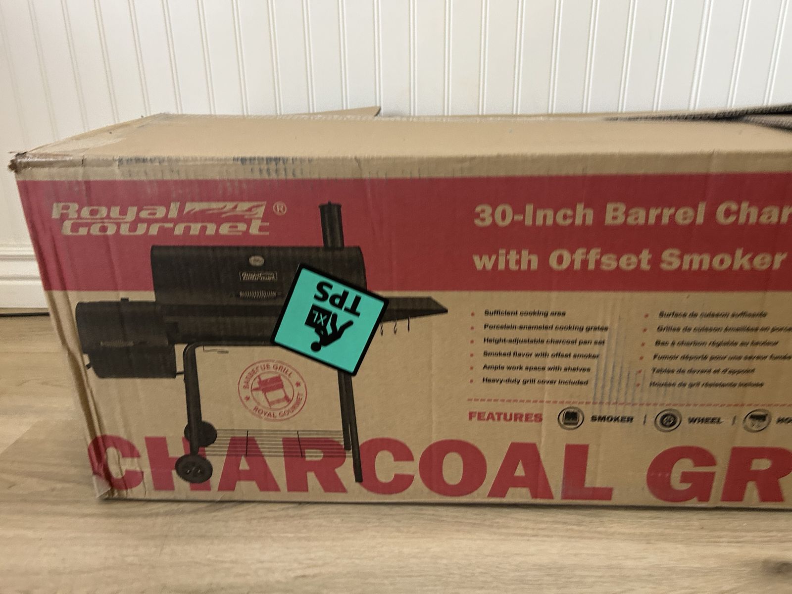 Charcoal grill 30 inch barrel