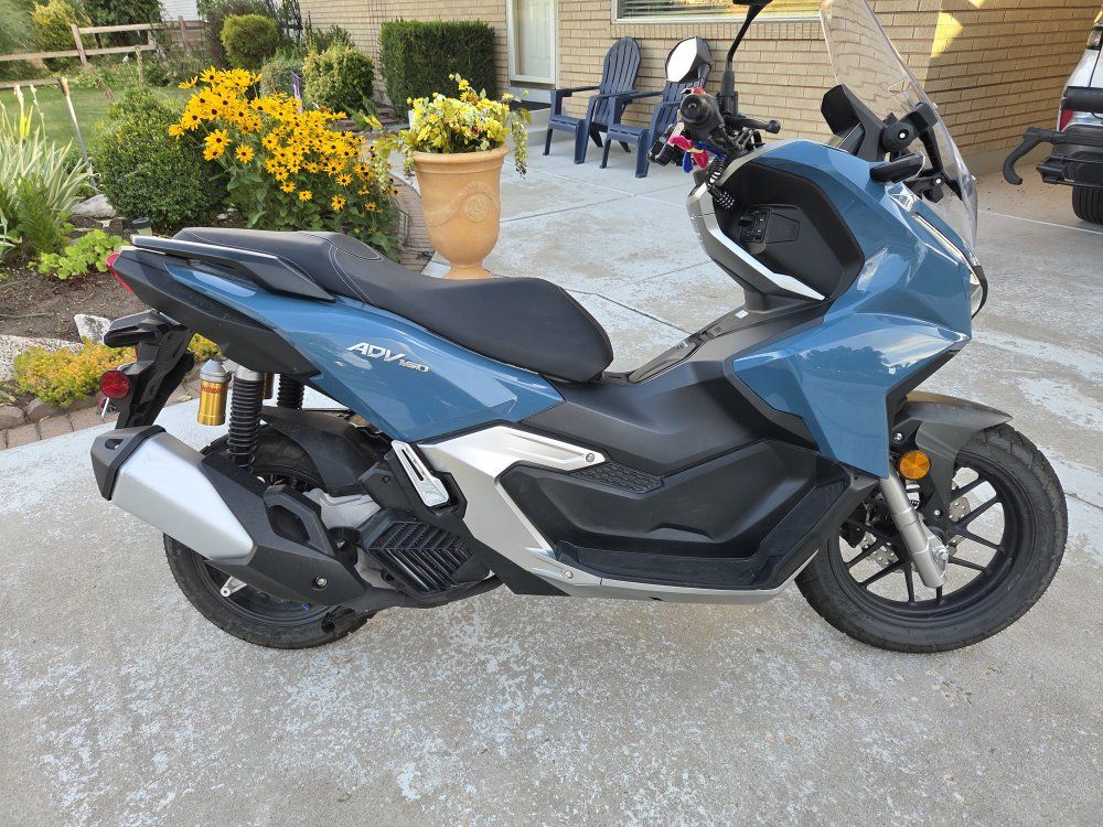 2025 Honda ADV150 Scooter - Blue, 668 Total Miles, Excellent Condition