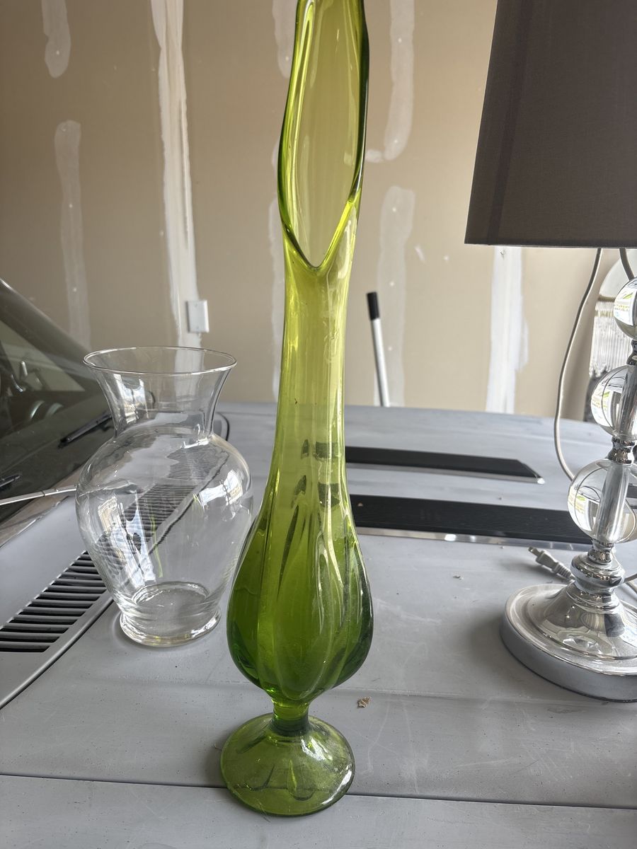 Antique green vase