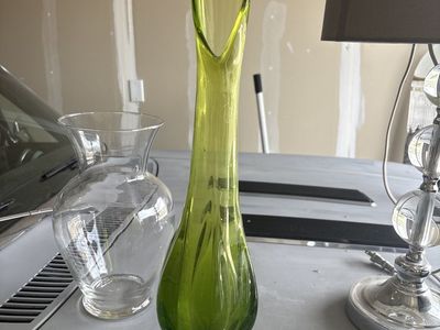 Antique green vase