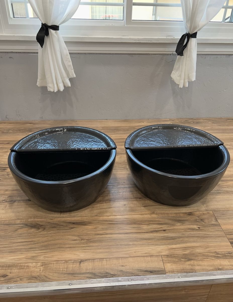 Pair of Noel Asmar pedicure bowls