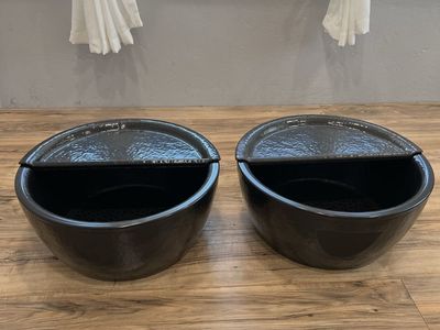 Pair of Noel Asmar pedicure bowls