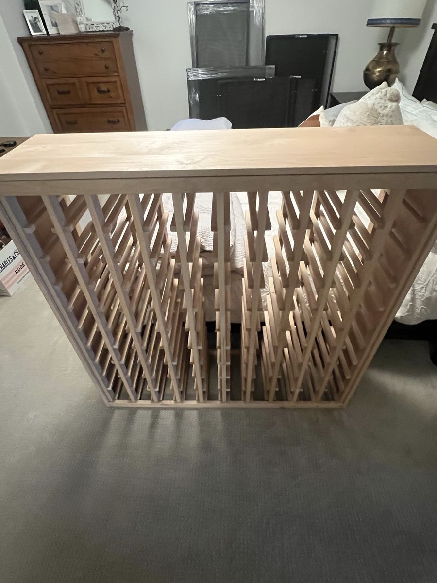 Wooden wine rack