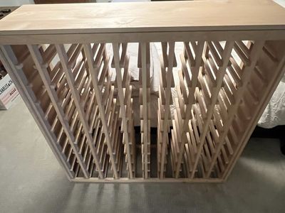 Wooden wine rack