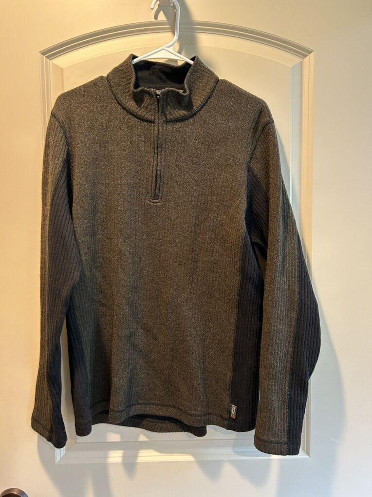 Royal Robbins Wool Blend 1/4 Zip Sweater Medium