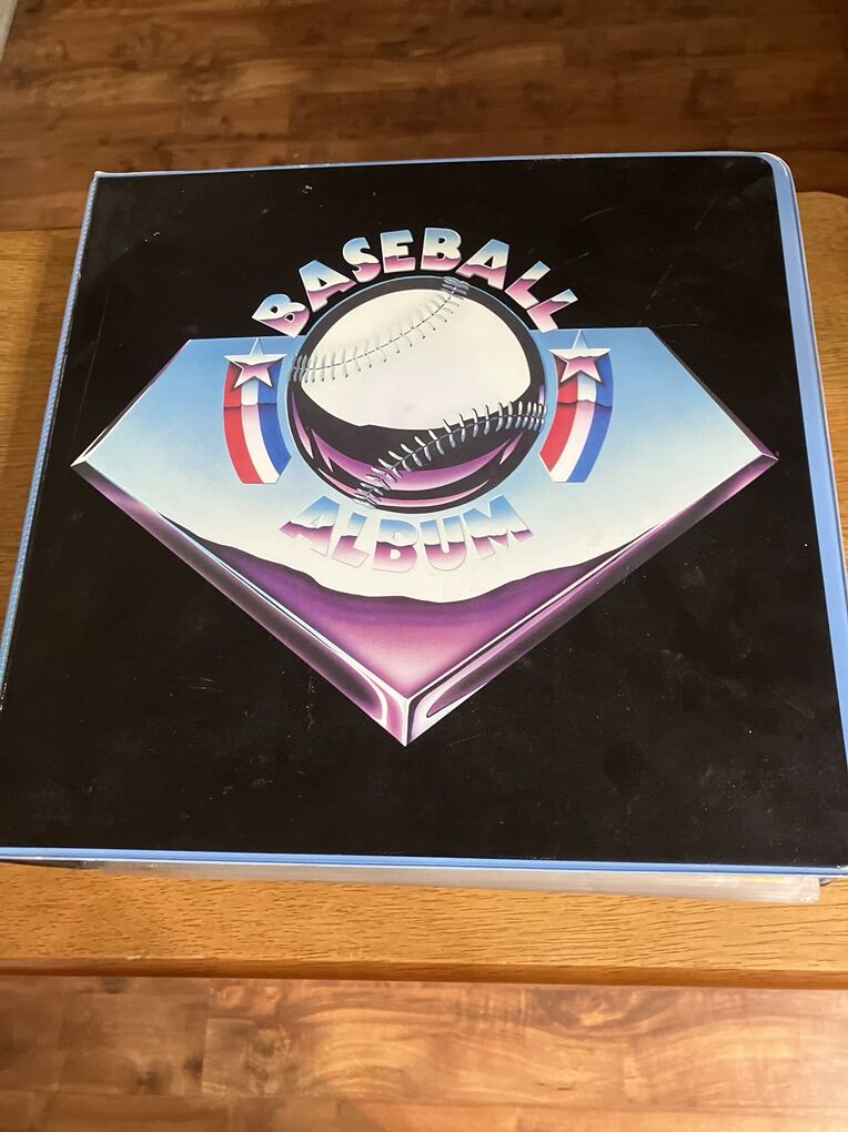 Baseball Card Album Filled With Basball Cards