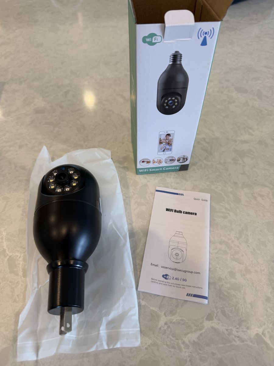2Pk Light Bulb Security Camera. 