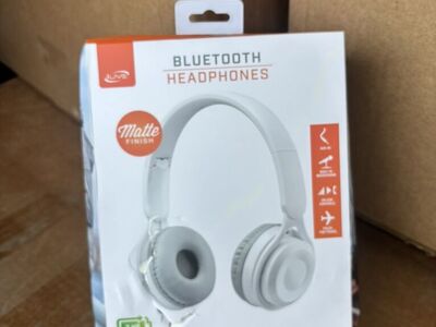 iLive Bluetooth Headphones - Matte White