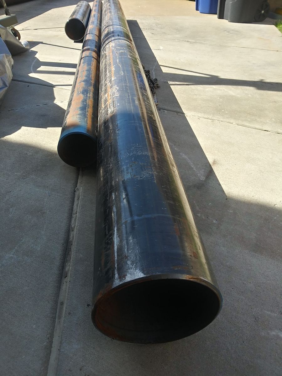 New 10" x 15' Black Pipe
