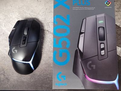 Logitech G502 X PLUS LIGHTSPEED Wireless RGB Gaming Mouse - Black, Excellent Condition