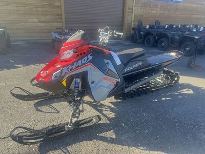 2025 Polaris® 850 RMK KHAOS 165 Storm Gray / Indy Red