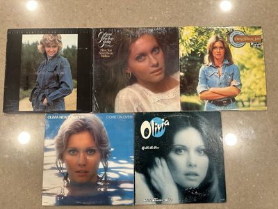 Olivia Newton-John Vinyl Bundle of 5 Records-Vintage LPs-Clearly Love & More