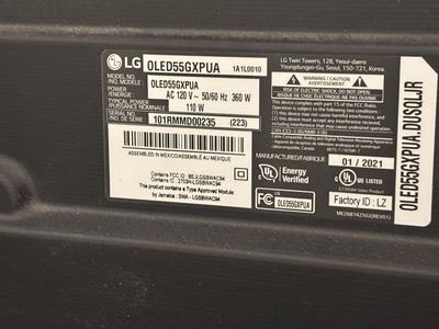 LG OLED55GXPUA 55-inch OLED TV