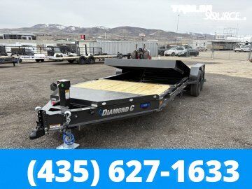 7x20 Diamond C HDT 207 Tilt Trailer - 15.5K GVWR - 14 Ply Tires