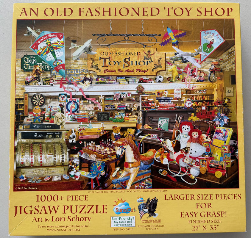 1000+ Piece Jigsaw Puzzle by SunsOut, An Old Fashioned Toy Shop