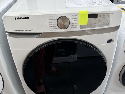 New Open Box Samsung - 4.5 Cu. Ft. High-Efficiency Stackable Smart Front Load Washer with Steam and Super Speed Wash