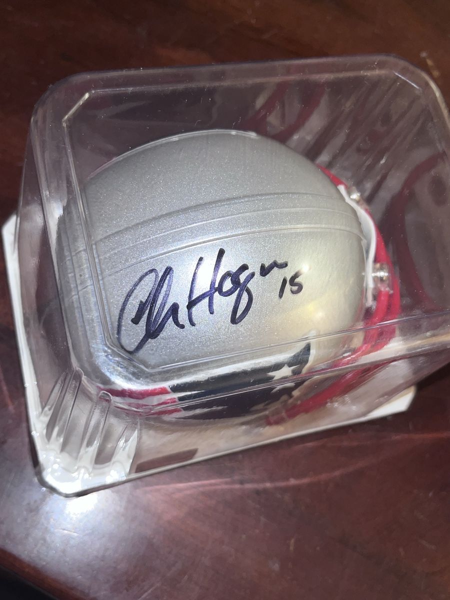 Chris Hogan Autographed New England Patriots Riddell Mini Helmet - NFL Authenticated