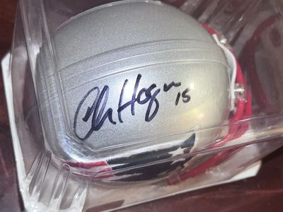 Chris Hogan Autographed New England Patriots Riddell Mini Helmet - NFL Authenticated